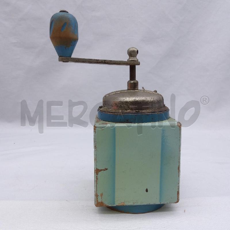 MACINA CAFFE' VECCHI AZZURRO LEGNO CUBO | Mercatino dell'Usato San maurizio canavese 4