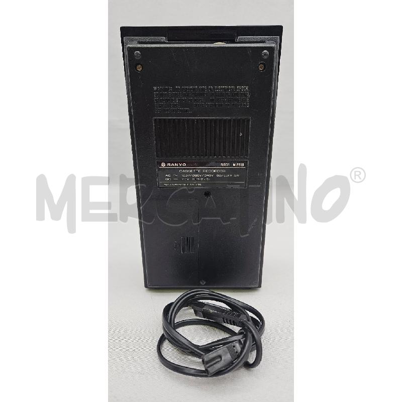 MANGIACASSETTE SANYO M 2519 + CAVO66 | Mercatino dell'Usato San maurizio canavese 4