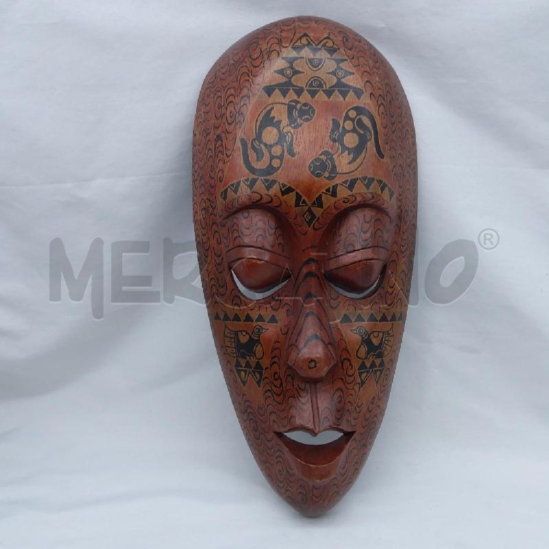 MASCHERA ETNICA LEGNO OCCHI CHIUSI | Mercatino dell'Usato San maurizio canavese 1