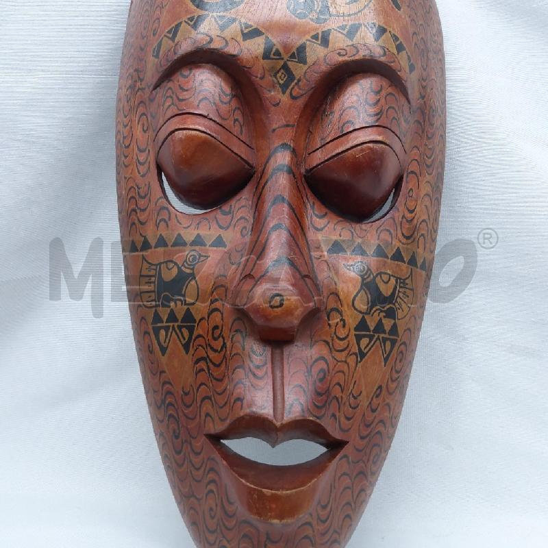 MASCHERA ETNICA LEGNO OCCHI CHIUSI | Mercatino dell'Usato San maurizio canavese 2