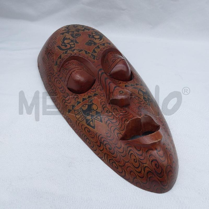 MASCHERA ETNICA LEGNO OCCHI CHIUSI | Mercatino dell'Usato San maurizio canavese 3
