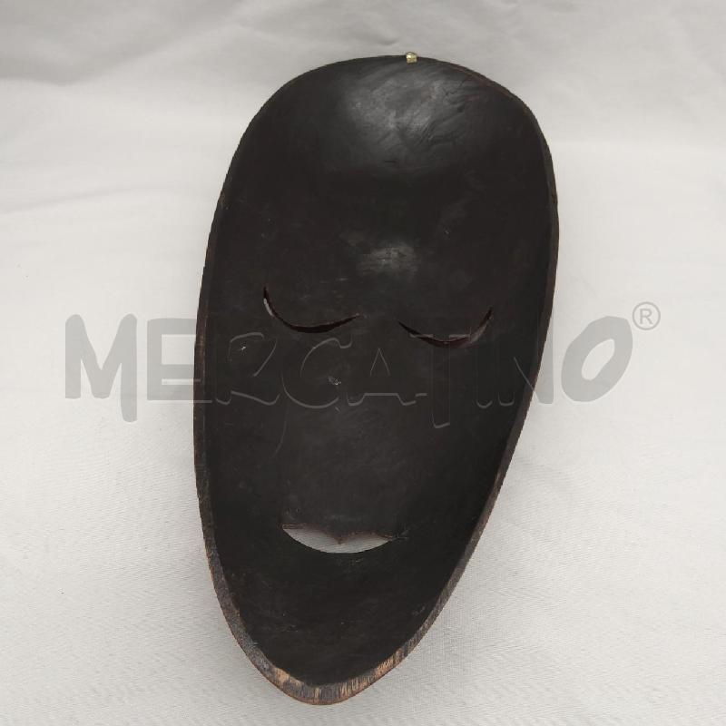 MASCHERA ETNICA LEGNO OCCHI CHIUSI | Mercatino dell'Usato San maurizio canavese 4