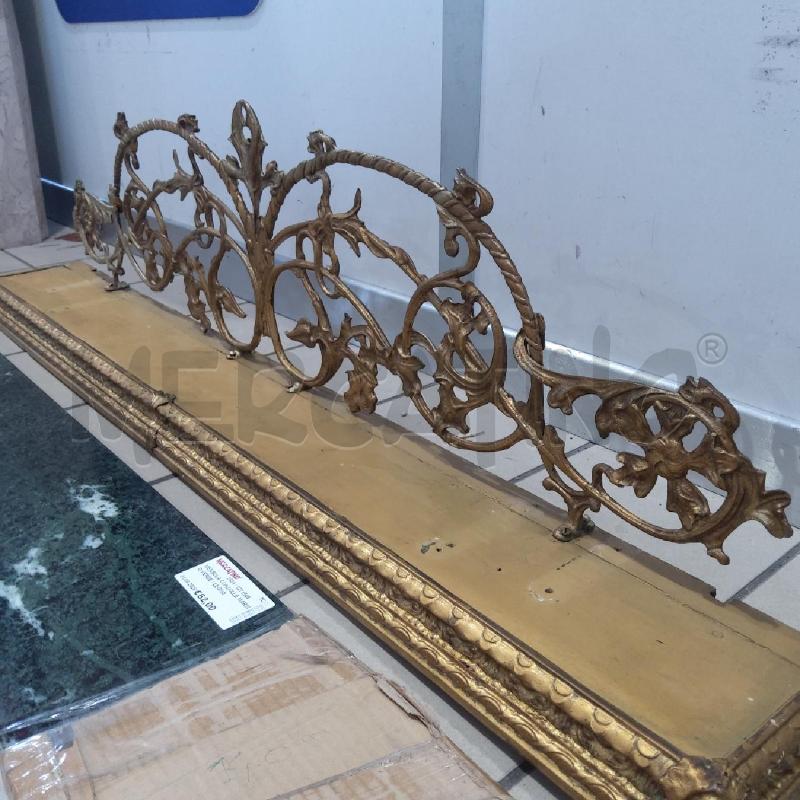 MENSOLA CONSOLLE MARMO VERDE / LEGNO DORATO | Mercatino dell'Usato San maurizio canavese 3
