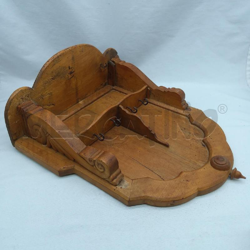 MENSOLINA PORTACHIAVI LEGNO ARTISTICO | Mercatino dell'Usato San maurizio canavese 3