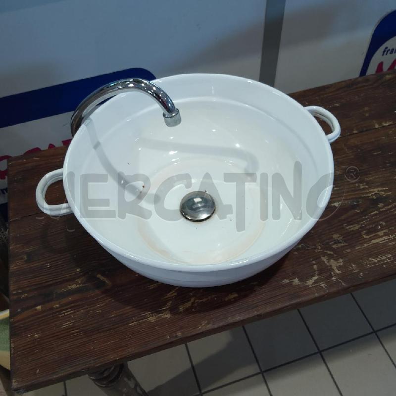 MOBILETTO BAGNO DOPPIO CATINO SMALTATO BIANCO | Mercatino dell'Usato San maurizio canavese 3