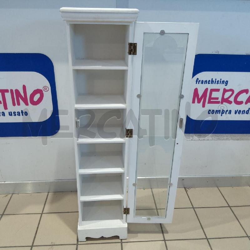 MOBILETTO COLONNA ANTINA VETRINA BCO ROSELLINA POMOLO | Mercatino dell'Usato San maurizio canavese 4