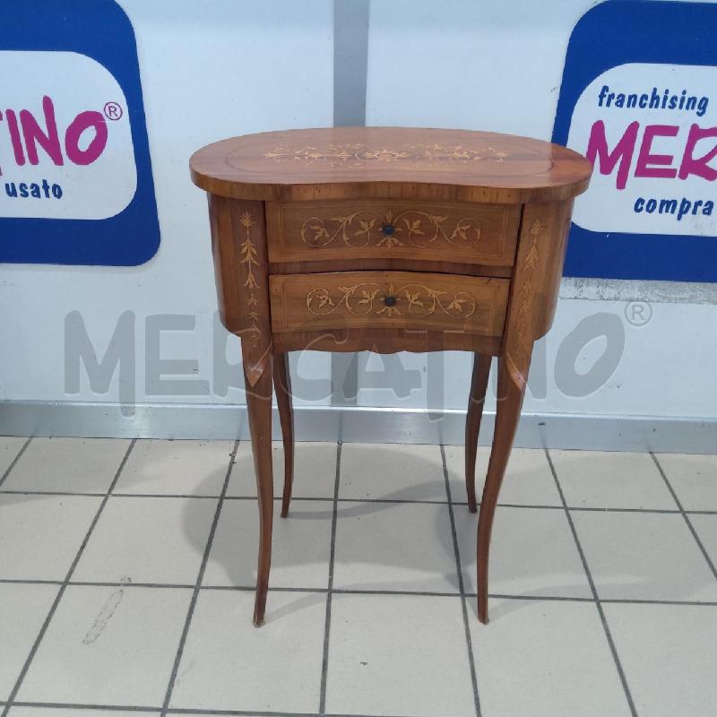 MOBILETTO LEGNO FAGIOLO 2 CASSETTINI GAMBE CABRIOLE | Mercatino dell'Usato San maurizio canavese 1