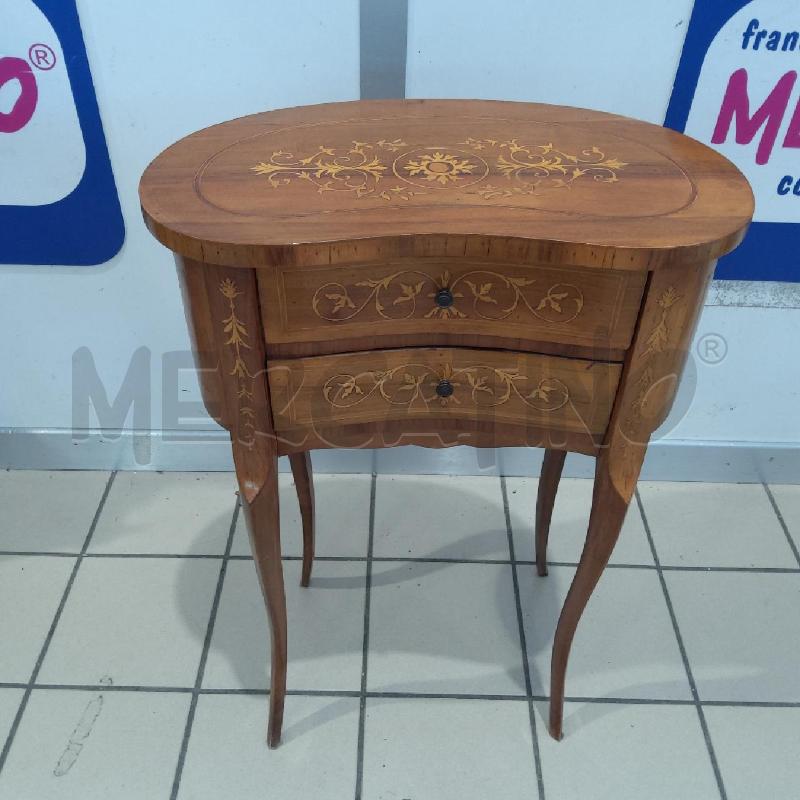 MOBILETTO LEGNO FAGIOLO 2 CASSETTINI GAMBE CABRIOLE | Mercatino dell'Usato San maurizio canavese 2