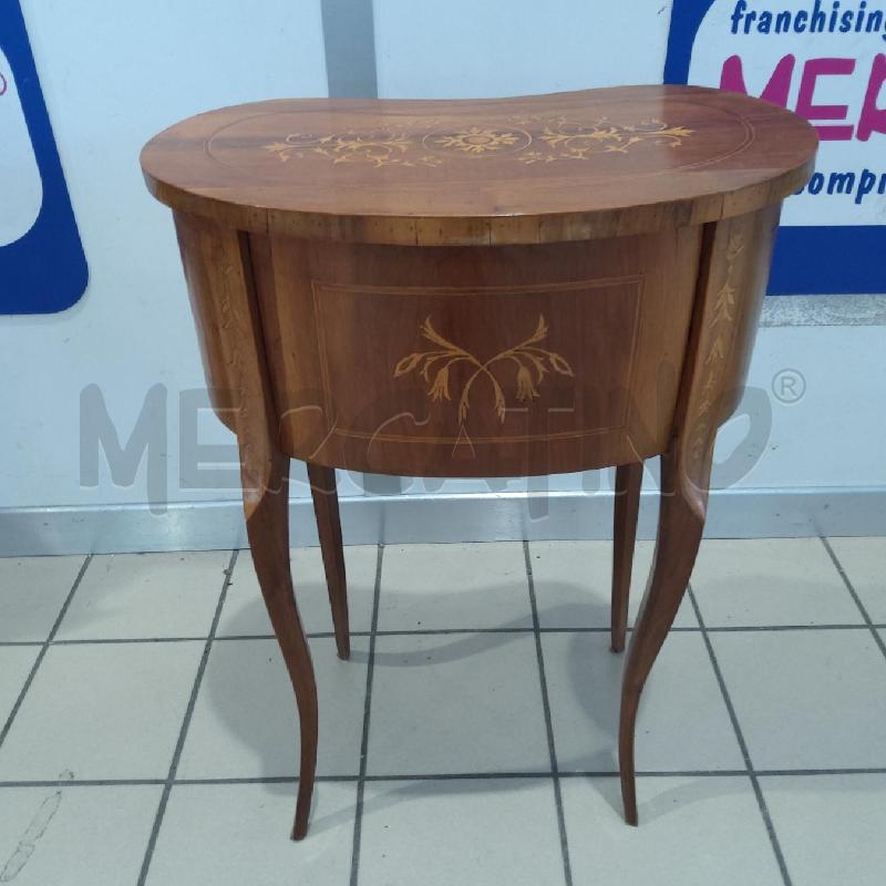 MOBILETTO LEGNO FAGIOLO 2 CASSETTINI GAMBE CABRIOLE | Mercatino dell'Usato San maurizio canavese 4