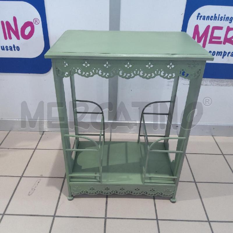 MOBILETTO PORTA BOTTIGLIE METALLO VERDE | Mercatino dell'Usato San maurizio canavese 1