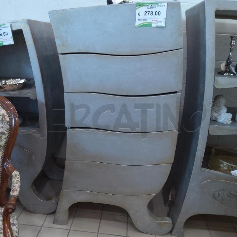 MOBILE INCLINATO GRIGIO 5 CASSETTI | Mercatino dell'Usato San maurizio canavese 1