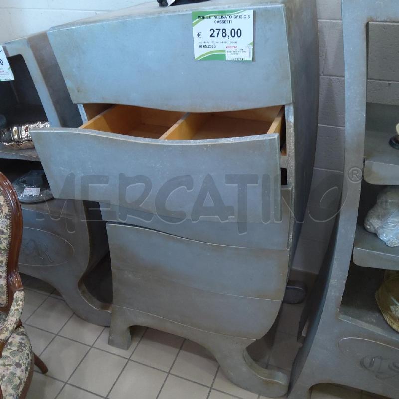 MOBILE INCLINATO GRIGIO 5 CASSETTI | Mercatino dell'Usato San maurizio canavese 2