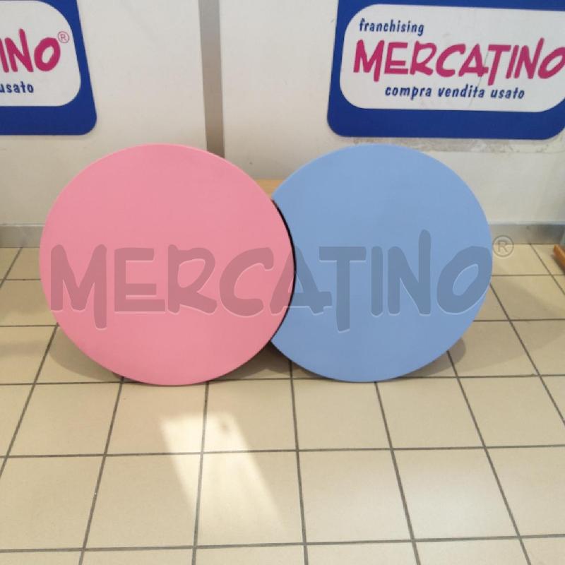 MOBILE PENSILE 2 ANTE TONDE CAMERETTA BIMBI AZZ ROSA | Mercatino dell'Usato San maurizio canavese 1