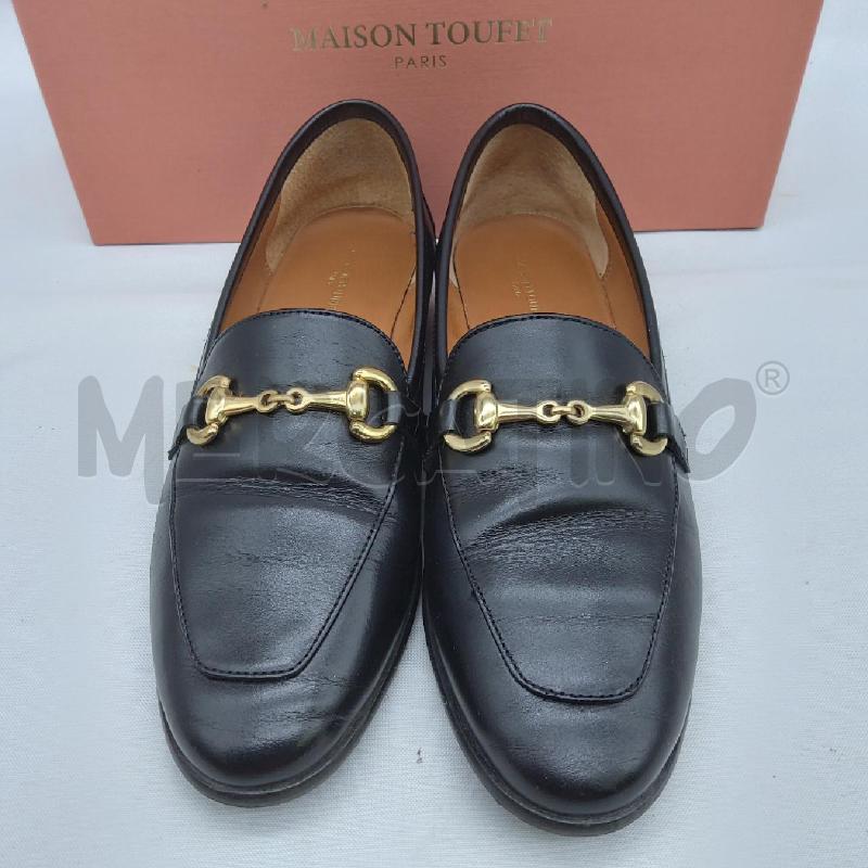 MOCASSINI DONNA MAISON TOUFET SC1 NERO METALLERIA DORATA | Mercatino dell'Usato San maurizio canavese 2