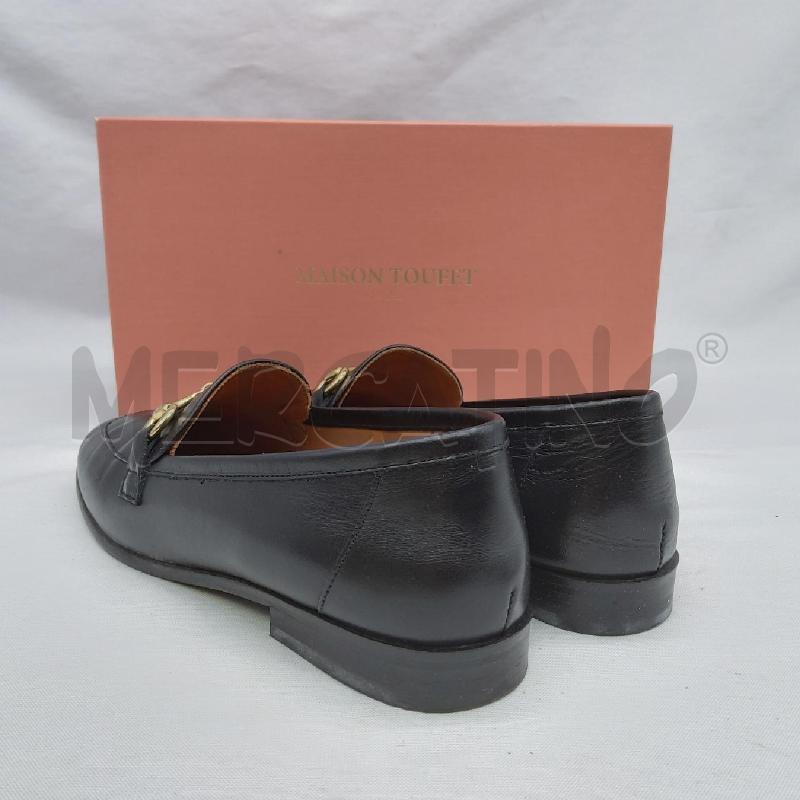 MOCASSINI DONNA MAISON TOUFET SC1 NERO METALLERIA DORATA | Mercatino dell'Usato San maurizio canavese 4