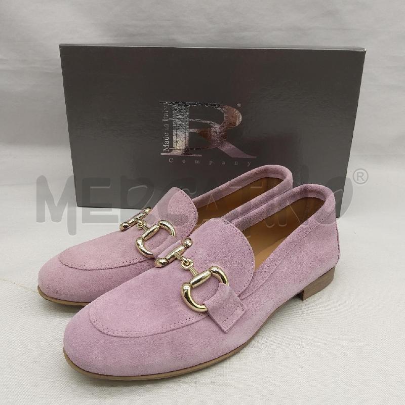 MOCASSINI DONNA RD COMPANY SC1 CAMOSCIO LILLA STAFFA DORATA  | Mercatino dell'Usato San maurizio canavese 1