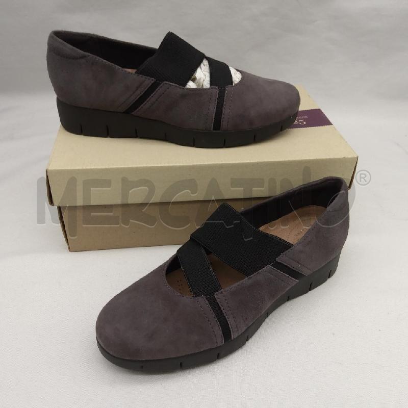 MOCASSINI D CLARKS SC1 GRIGIO SCAMOSCIATO ELASTICO  | Mercatino dell'Usato San maurizio canavese 1