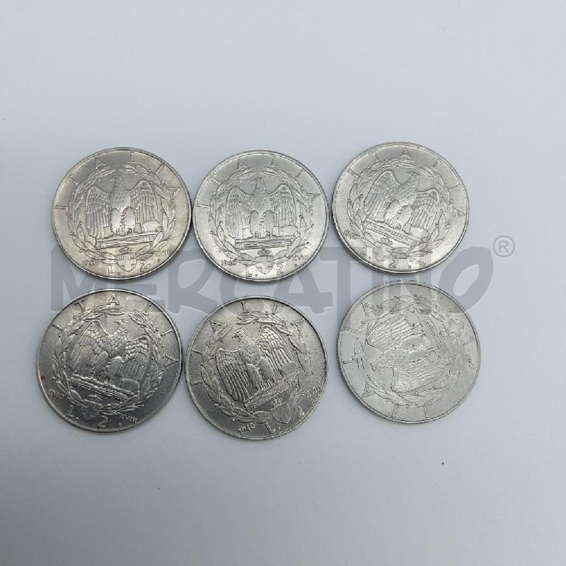 MONETE 2 LIRE 1940 PZ. 6 | Mercatino dell'Usato San maurizio canavese 1