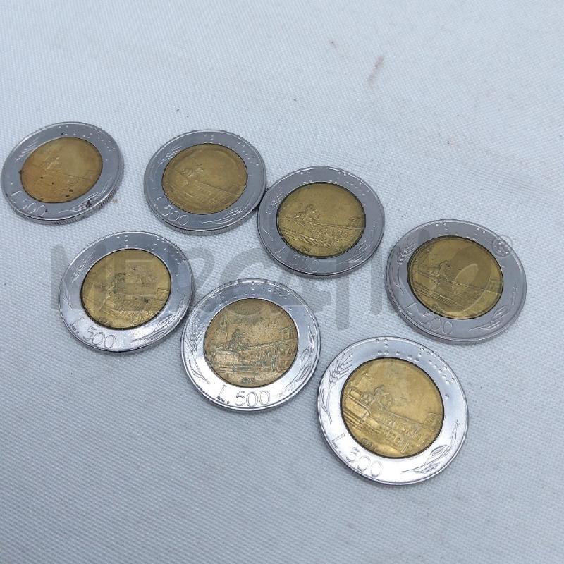 MONETE PZ. 7 DA 500 LIRE ANNI 90 | Mercatino dell'Usato San maurizio canavese 1