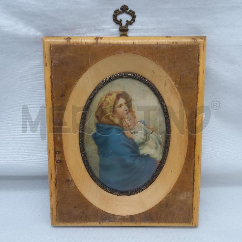 NATIVITA' DIPINTO OVALE CORNICE QUAD LEGNO | Mercatino dell'Usato San maurizio canavese 1