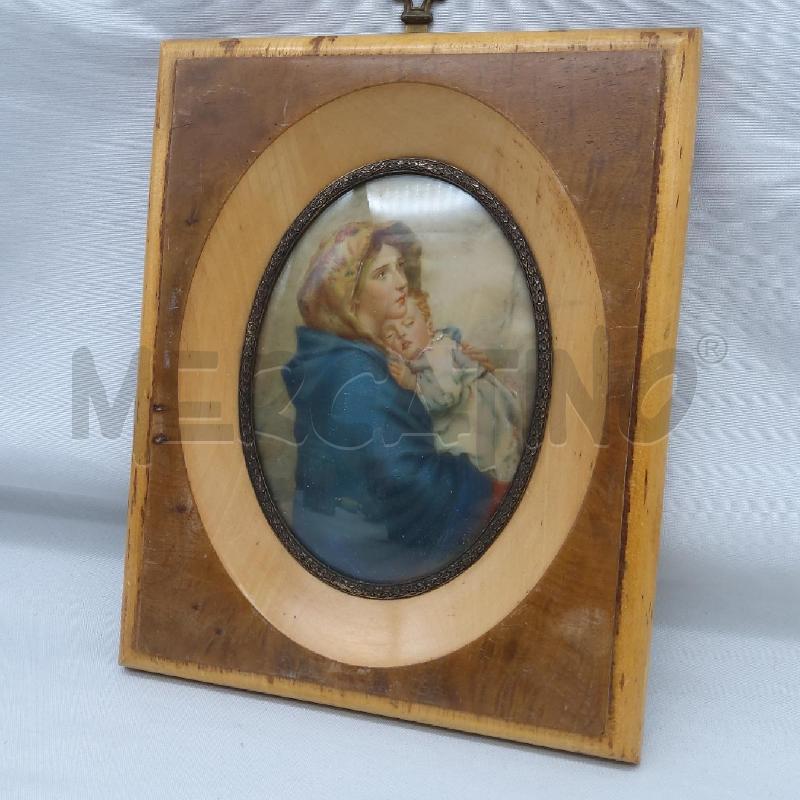 NATIVITA' DIPINTO OVALE CORNICE QUAD LEGNO | Mercatino dell'Usato San maurizio canavese 3