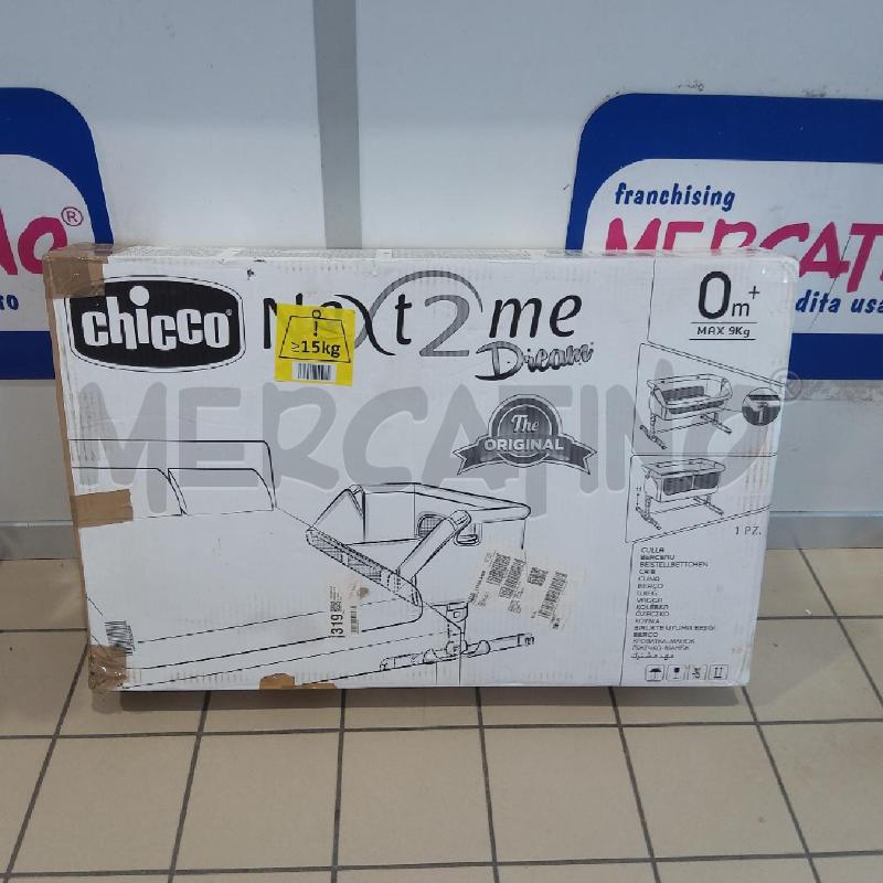 NEXT TO ME CHICCO GRIGIO+SCATOLA E ACC | Mercatino dell'Usato San maurizio canavese 1