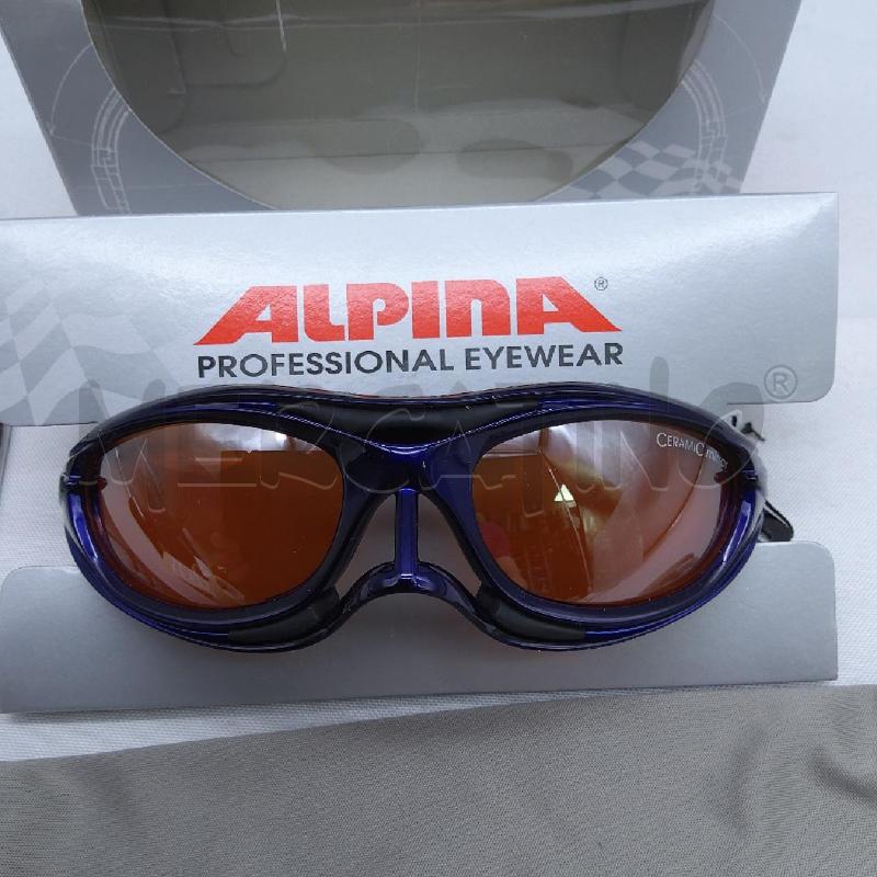OCCHIALI DA SOLE ALPINA MONTATURA BLU LENTI ARANCIO MOD.A8195 | Mercatino dell'Usato San maurizio canavese 2