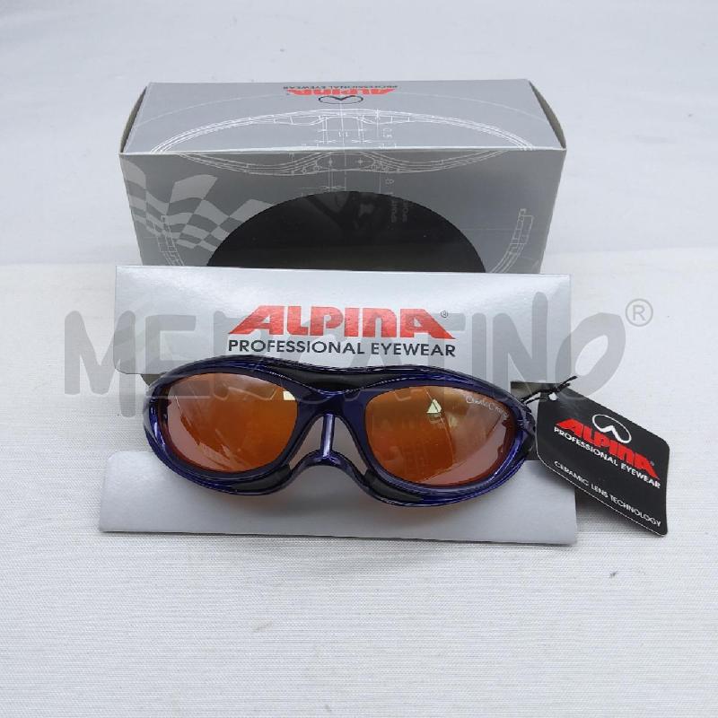 OCCHIALI DA SOLE ALPINA MONTATURA BLU LENTI ARANCIO MOD.A8195 | Mercatino dell'Usato San maurizio canavese 1