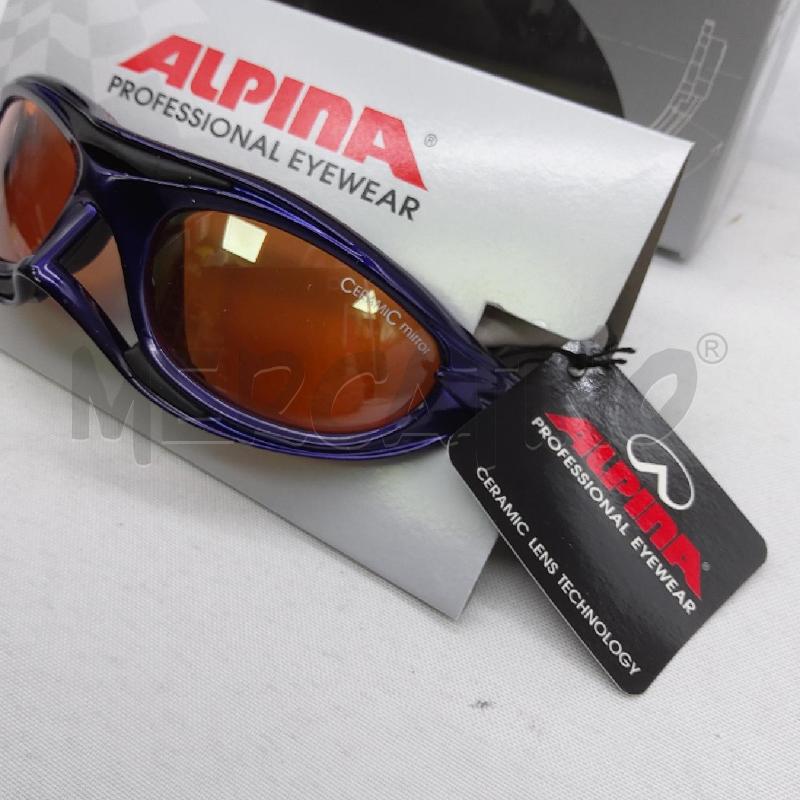 OCCHIALI DA SOLE ALPINA MONTATURA BLU LENTI ARANCIO MOD.A8195 | Mercatino dell'Usato San maurizio canavese 2