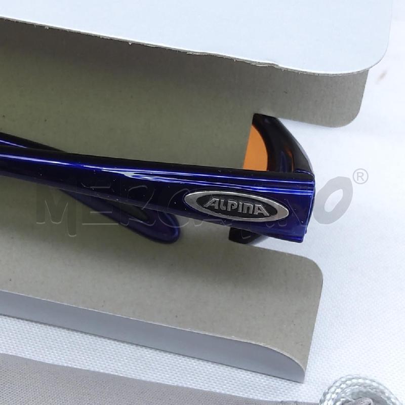OCCHIALI DA SOLE ALPINA MONTATURA BLU LENTI ARANCIO MOD.A8195 | Mercatino dell'Usato San maurizio canavese 4