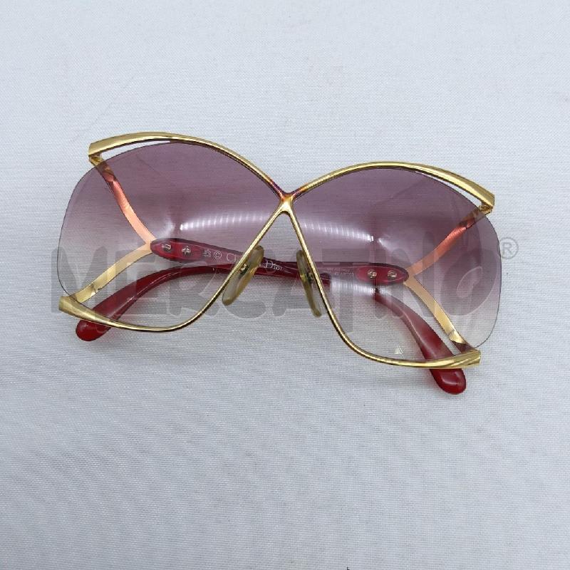 OCCHIALI DONNA CHRISTIAN DIOR ROSSO PROFILO DORATO  | Mercatino dell'Usato San maurizio canavese 1