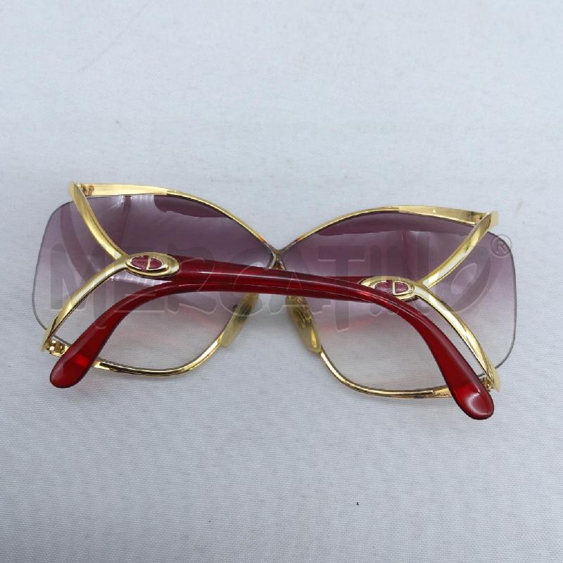 OCCHIALI DONNA CHRISTIAN DIOR ROSSO PROFILO DORATO  | Mercatino dell'Usato San maurizio canavese 2