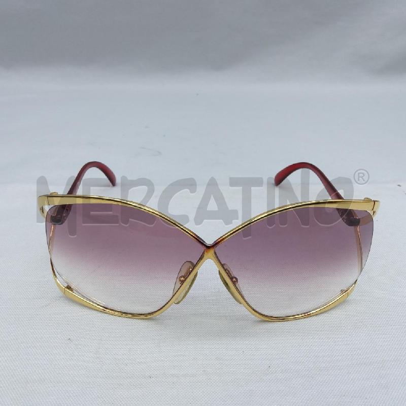 OCCHIALI DONNA CHRISTIAN DIOR ROSSO PROFILO DORATO  | Mercatino dell'Usato San maurizio canavese 4