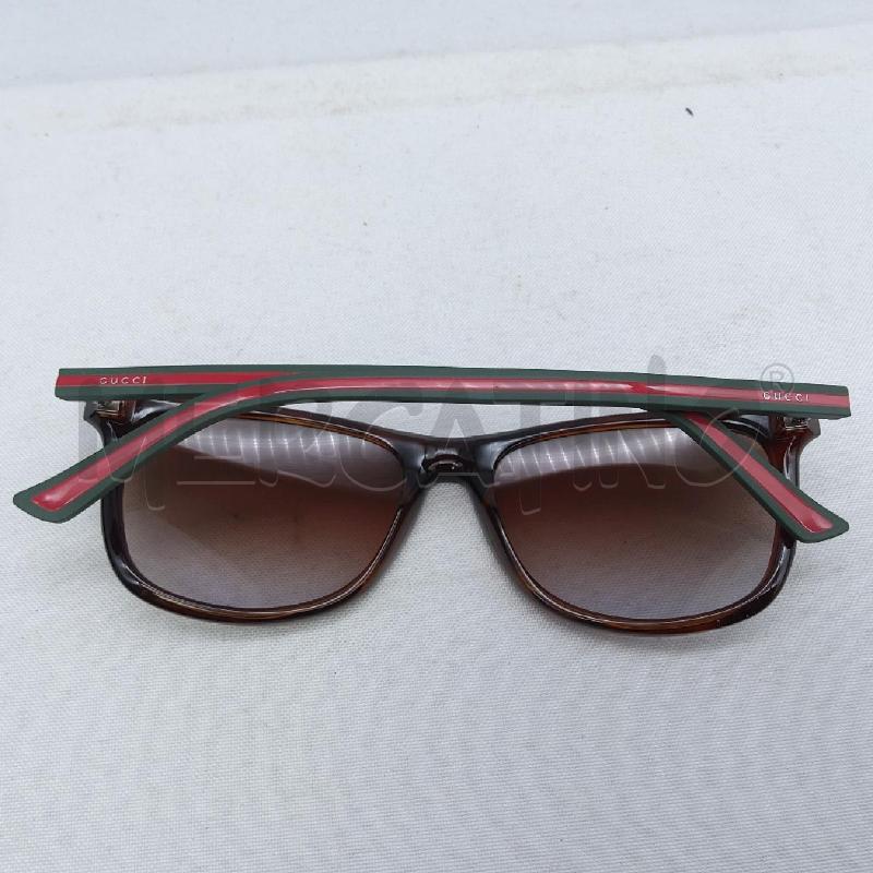 OCCHIALI UOMO GUCCI PROFILO ROSSO VERDE LENTE MARRONE FUME | Mercatino dell'Usato San maurizio canavese 2