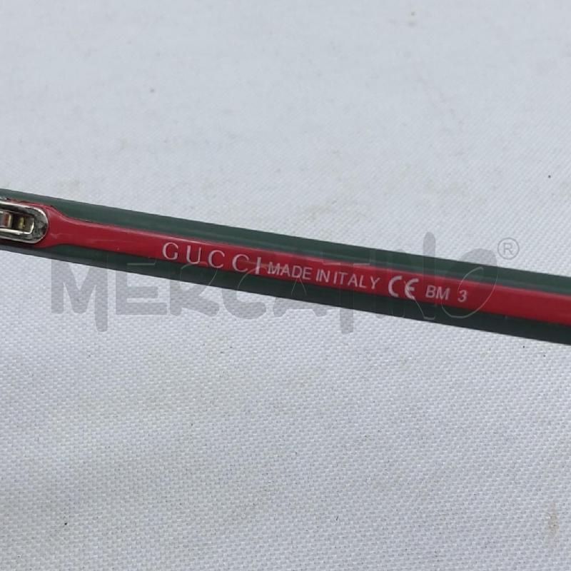 OCCHIALI UOMO GUCCI PROFILO ROSSO VERDE LENTE MARRONE FUME | Mercatino dell'Usato San maurizio canavese 5