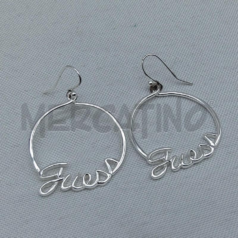 ORECCHINI GUESS CERCHIO SCRITTA  | Mercatino dell'Usato San maurizio canavese 3