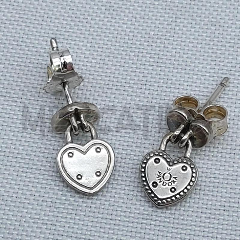 ORECCHINI PANDORA LOVE LOCKS  | Mercatino dell'Usato San maurizio canavese 3