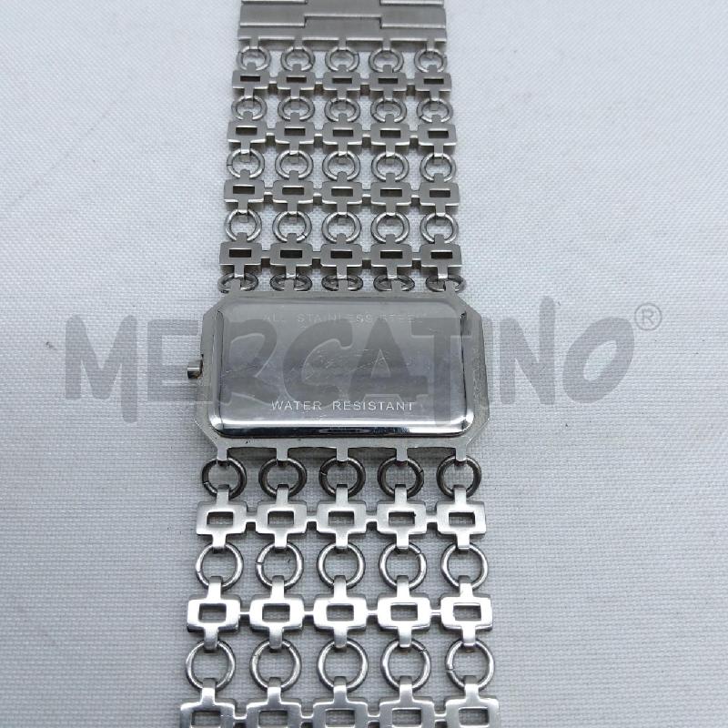 OROLOGIO ACCIAIO RETTANG CINTURINO LARGO | Mercatino dell'Usato San maurizio canavese 3