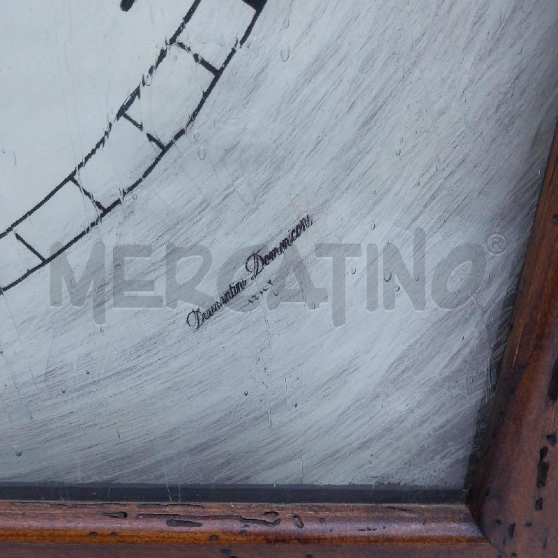 OROLOGIO ARTE POVERA QUADRATO VETRO LAVORATO | Mercatino dell'Usato San maurizio canavese 2