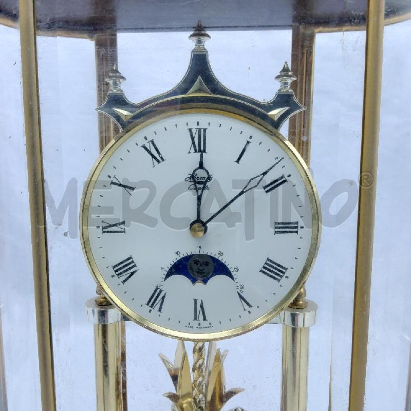 OROLOGIO DA TAVOLO IN TECA BASE LEGNO OVALE | Mercatino dell'Usato San maurizio canavese 2