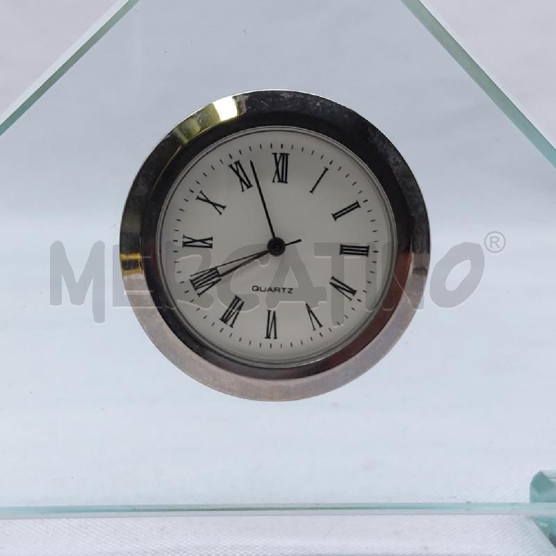 OROLOGIO DA TAVOLO TRIANGOLO VETRO  | Mercatino dell'Usato San maurizio canavese 2