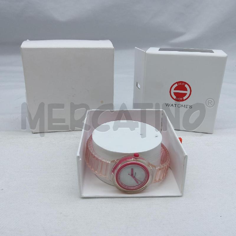 OROLOGIO HIP HOP BIANCO FUCSIA | Mercatino dell'Usato San maurizio canavese 1
