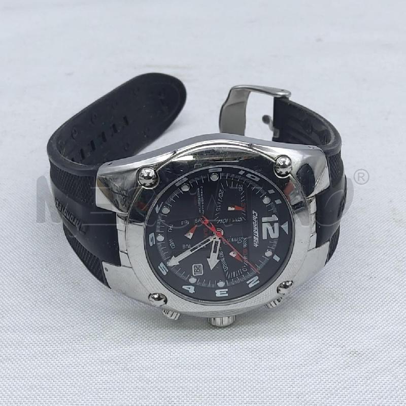 OROLOGIO POLSO CHRNOTECH CINTURINO GOMMA NERO | Mercatino dell'Usato San maurizio canavese 1