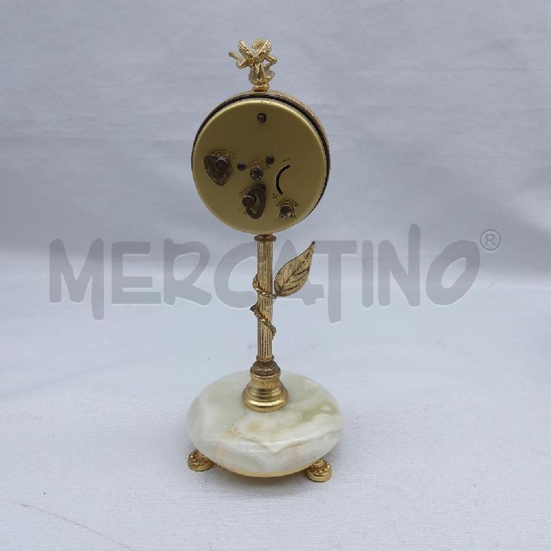 OROLOGIO TAVOLO RITZ MECCANICO BASE ONICE COLONNA DORATA | Mercatino dell'Usato San maurizio canavese 4