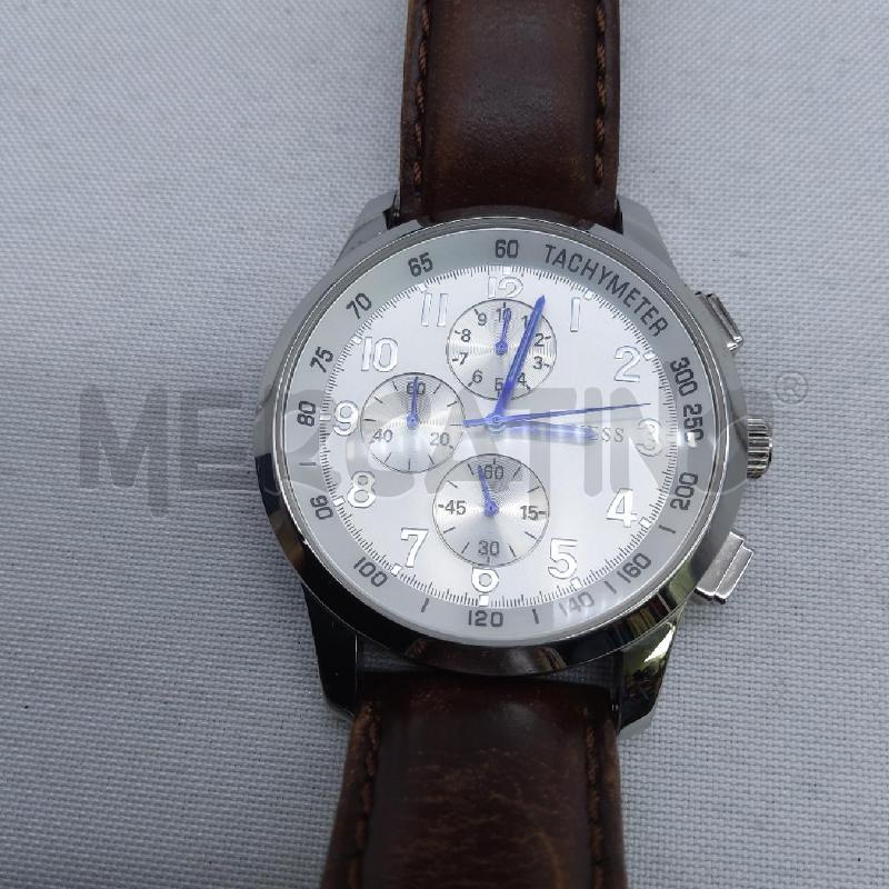 OROLOGIO U GUESS CINTURINO PELLE MARRONE | Mercatino dell'Usato San maurizio canavese 2
