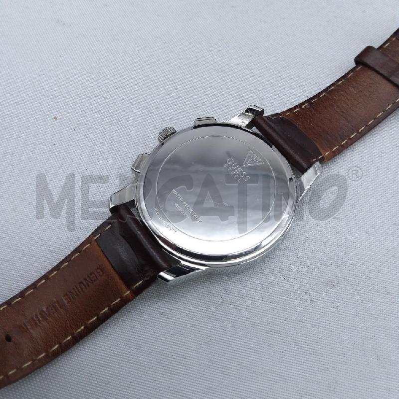 OROLOGIO U GUESS CINTURINO PELLE MARRONE | Mercatino dell'Usato San maurizio canavese 3