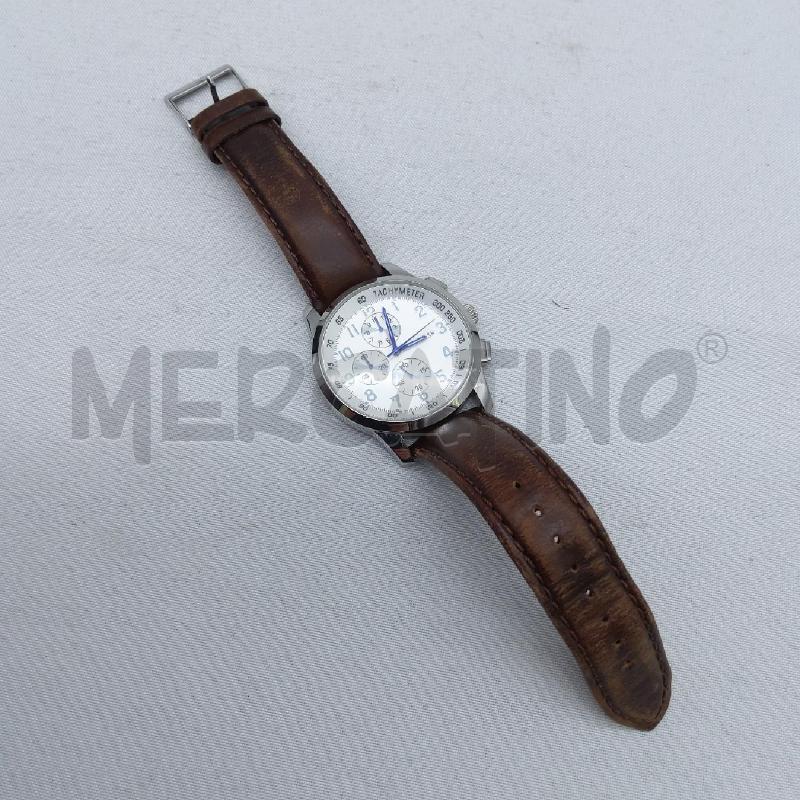 OROLOGIO U GUESS CINTURINO PELLE MARRONE | Mercatino dell'Usato San maurizio canavese 4