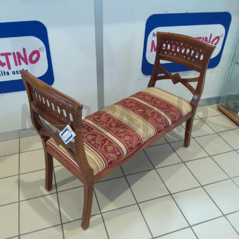 PANCHETTA 2 SPONDE LEGNO TESSUTO ARABESCHI RIGHE | Mercatino dell'Usato San maurizio canavese 2