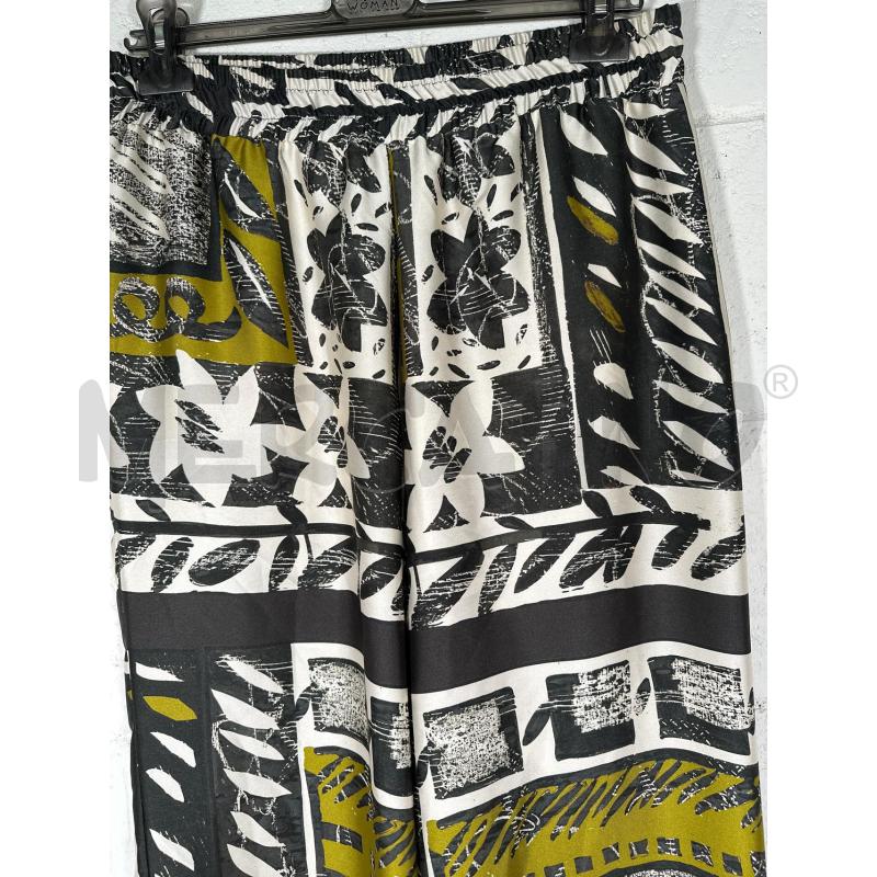 PANTALONE DONNA OLTRE BEIGE NERO VERDE GEO  | Mercatino dell'Usato San maurizio canavese 3