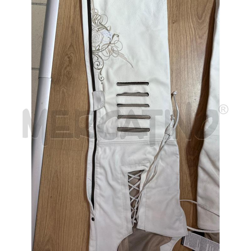 PANTALONE HELD VERA PELLE HELD BIANCO CINTURA BEIGE  | Mercatino dell'Usato San maurizio canavese 5